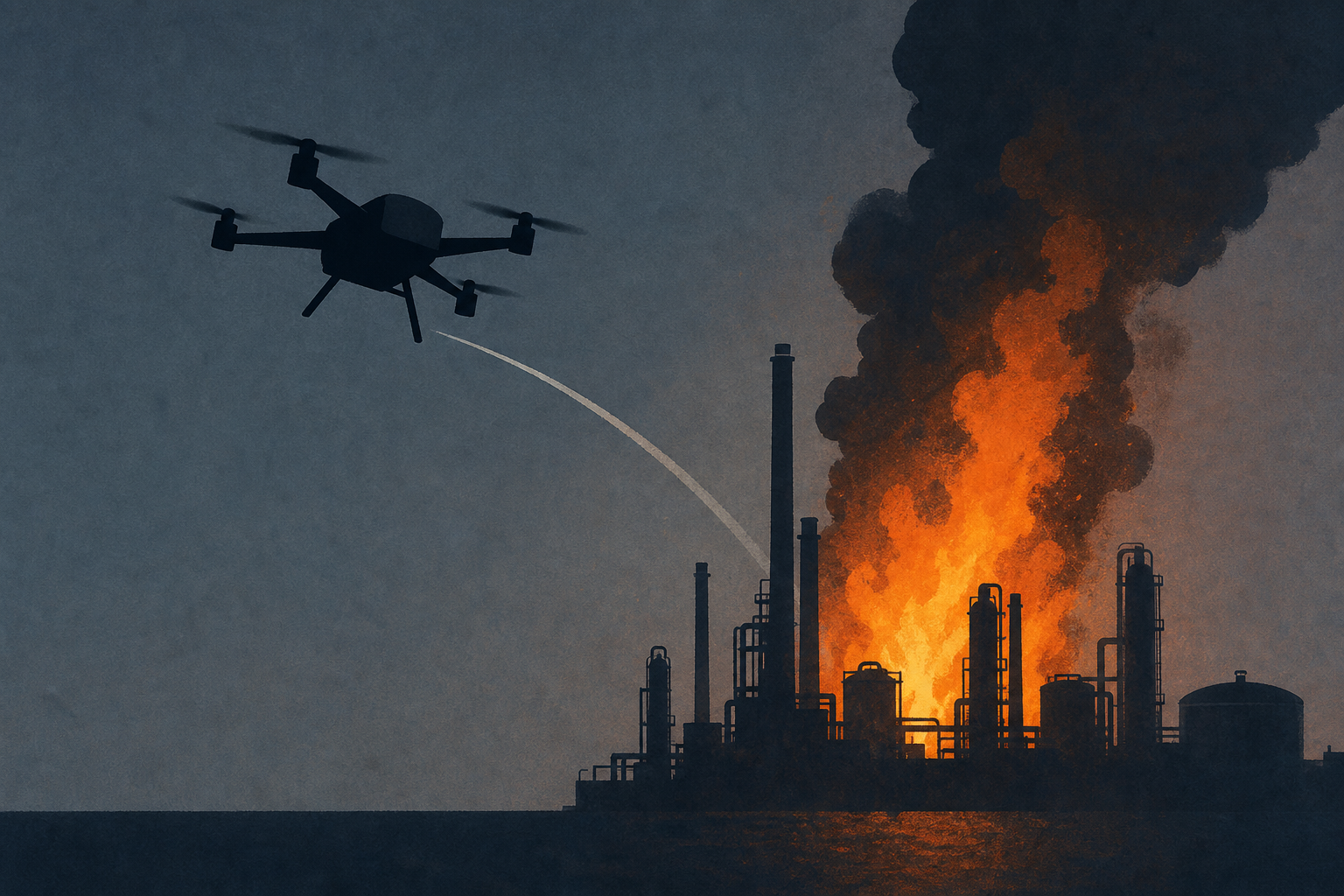 Ukrainian drones set a Moscow refinery ablaze in a major attack on the Russian capital