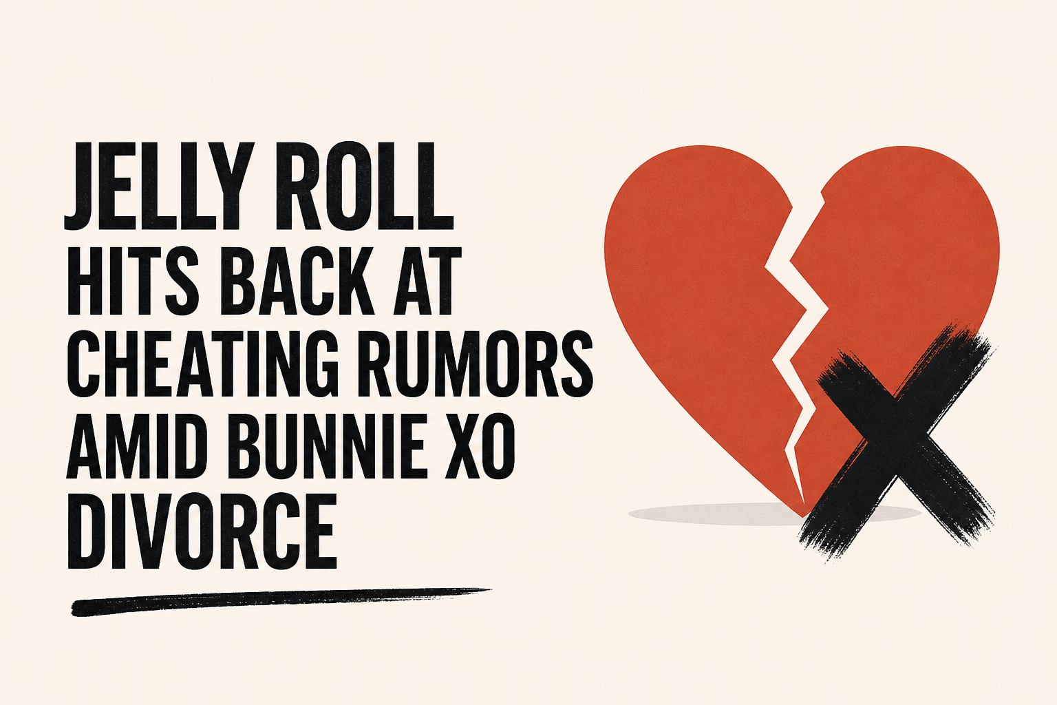 Jelly Roll Hits Back at Cheating Rumors Amid Bunnie Xo Divorce