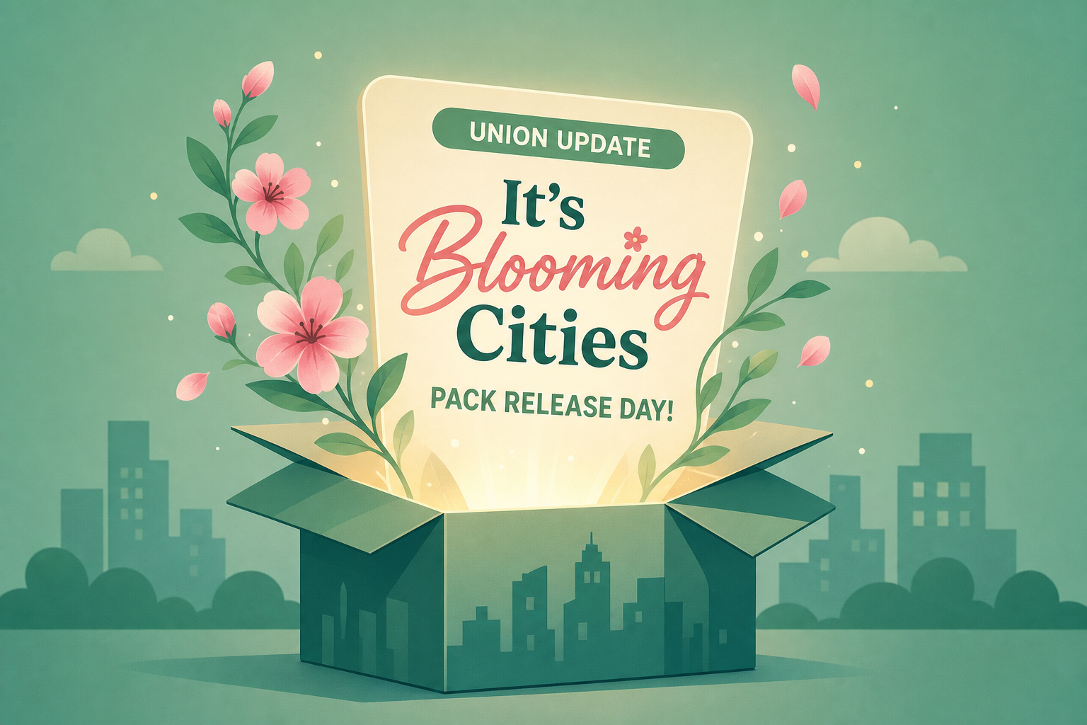 Union Update: It’s Blooming Cities Pack release day!