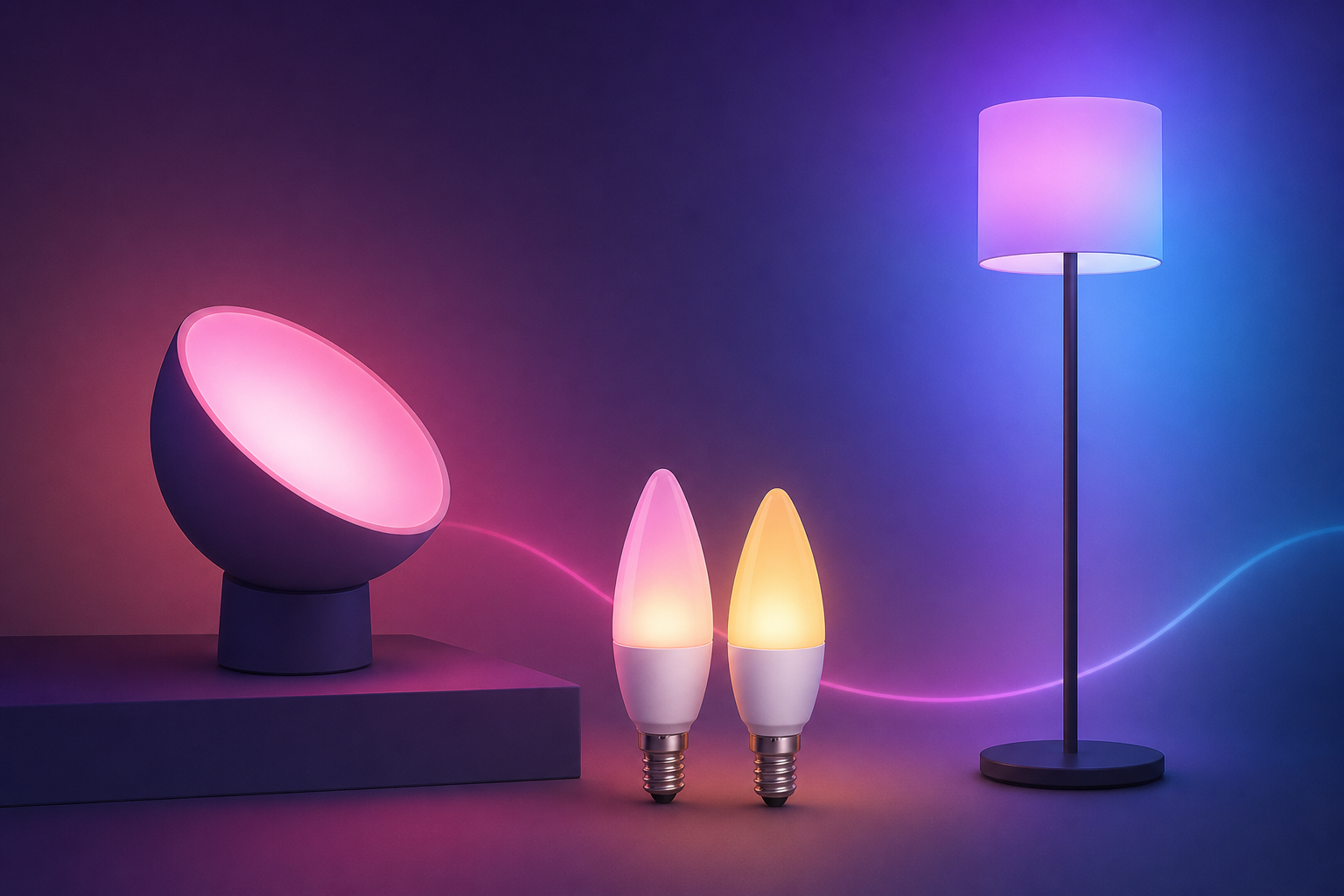 Philips Hue Adds Play Table Lamp, Floor Lamp, and New Candle Bulbs