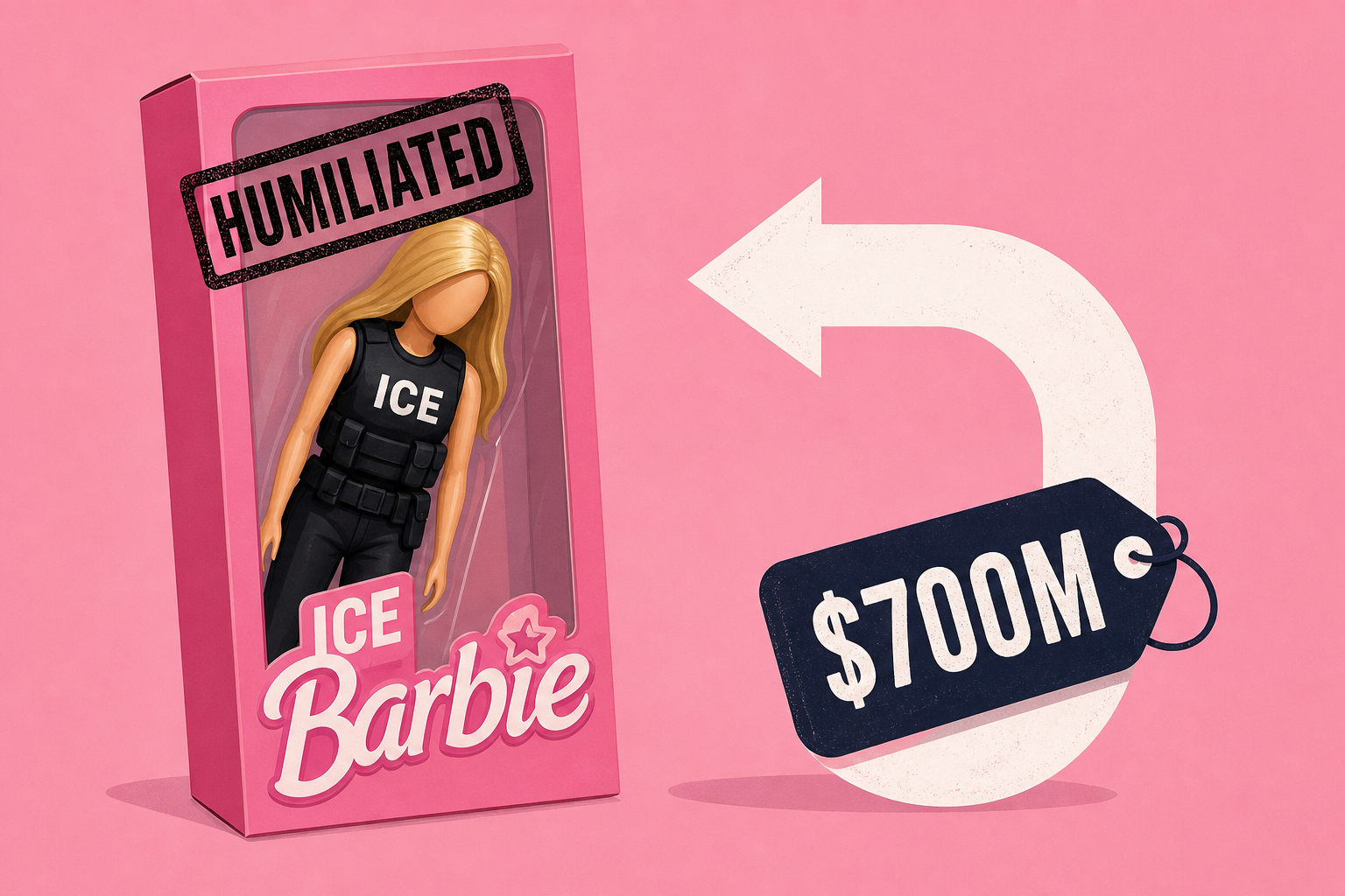 ICE Barbie Humiliated in $700M U-Turn Fiasco