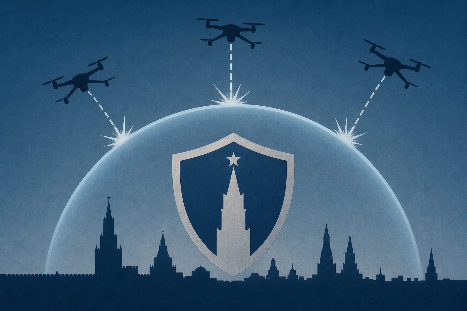 Kremlin Praises Performance of Russian Air Defenses After Record Drone Attack on Moscow
