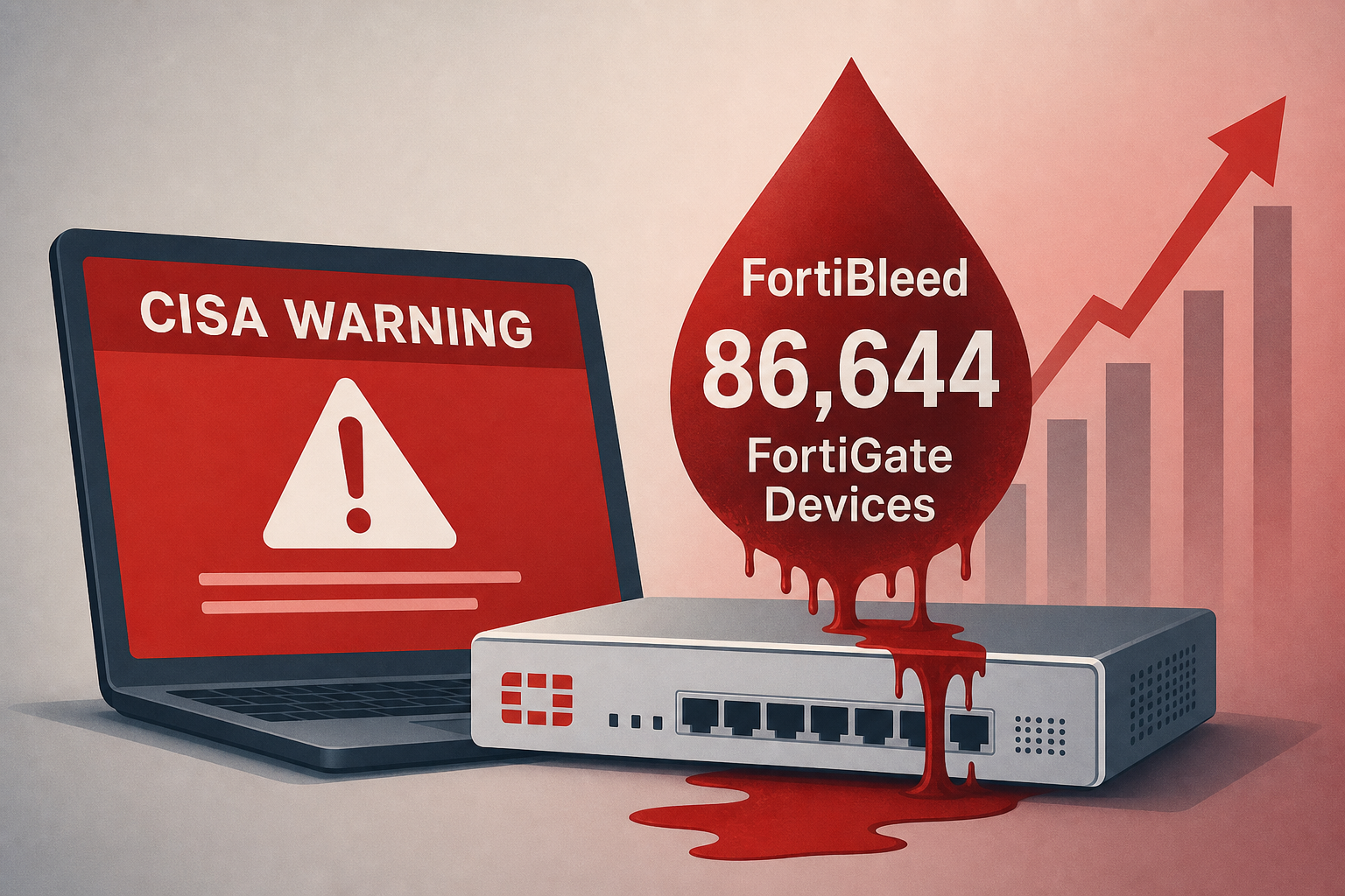 CISA Warns Fortinet Customers as FortiBleed Hits 86,644 FortiGate Devices