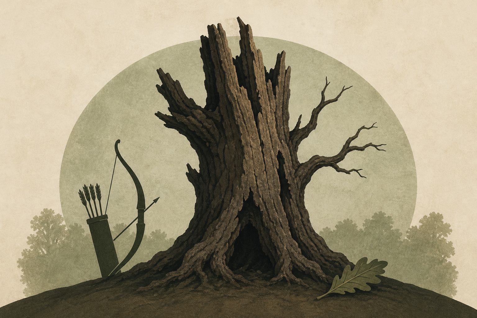 Thousand-year-old ancient oak tree linked to 'Robin Hood' legend has died, experts say