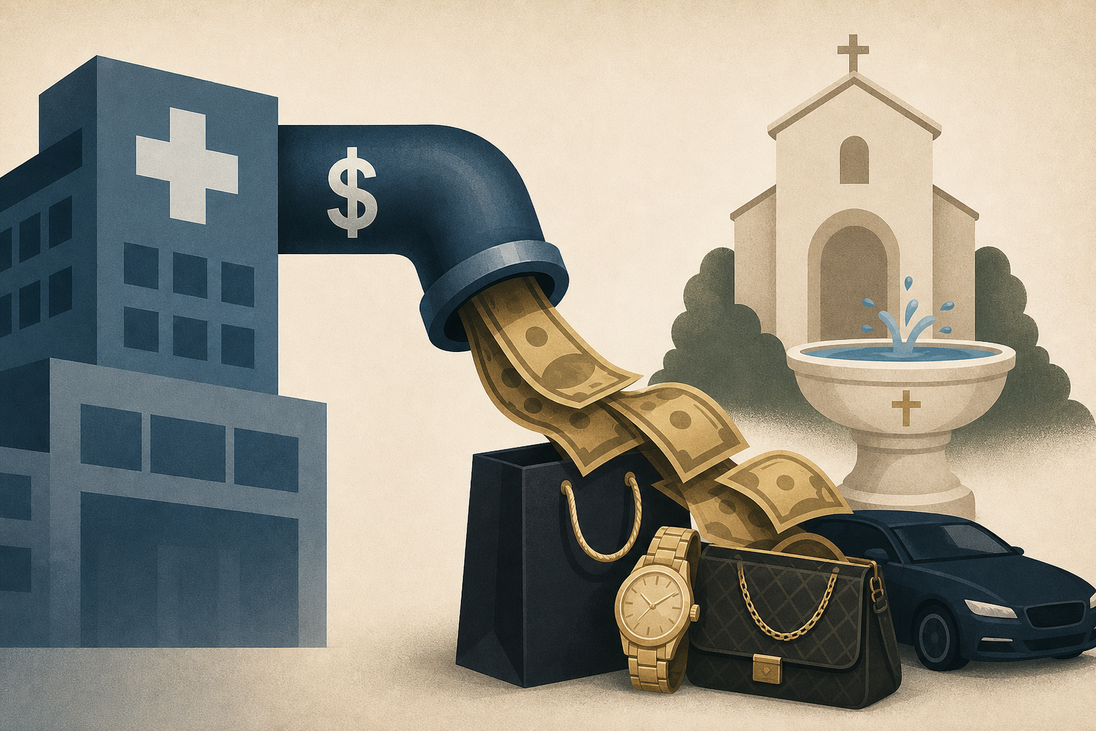 Ex-hospital CEO accused of funneling $14M for lavish lifestyle, son's $109K Beverly Hills baptism