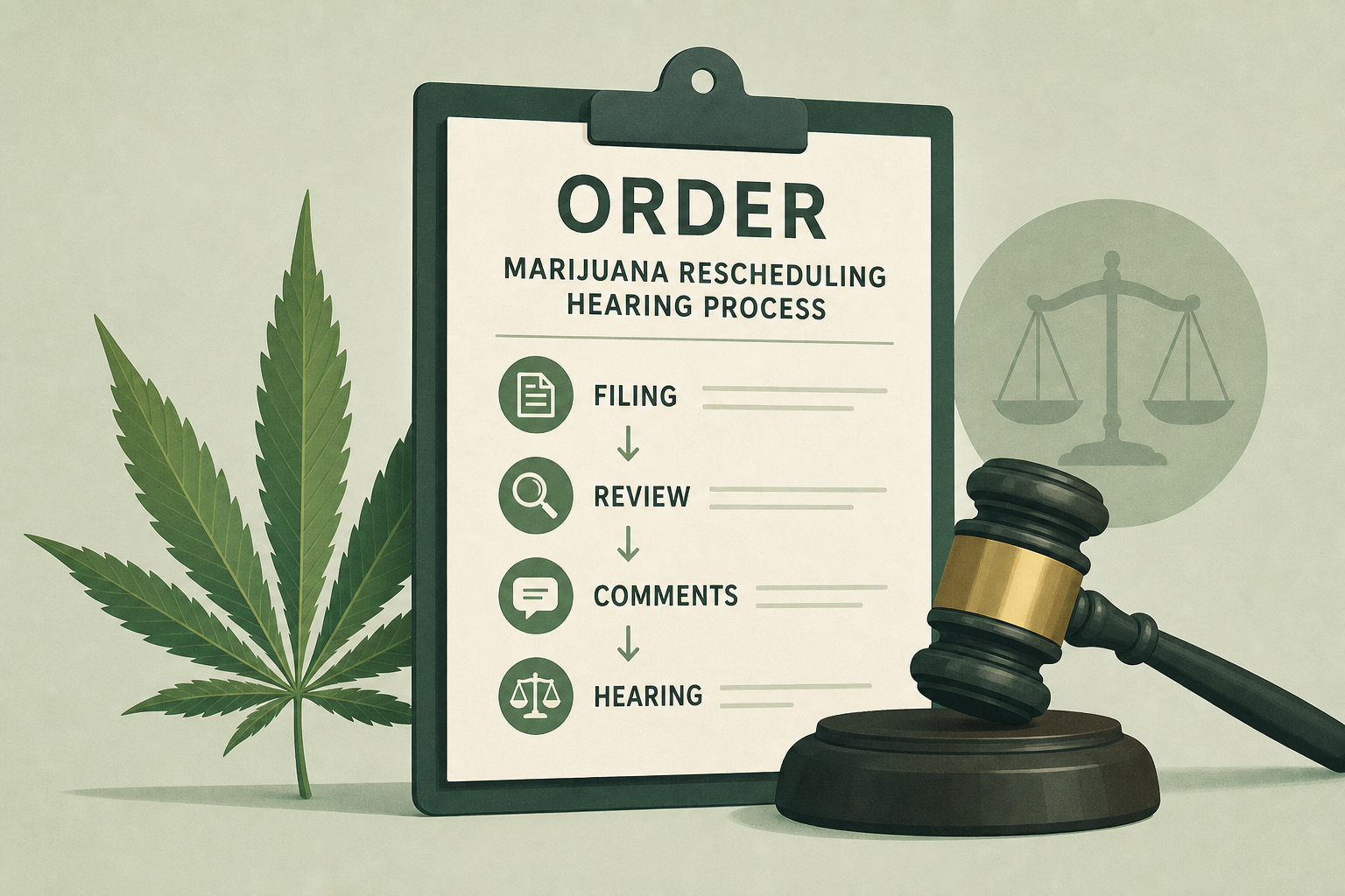 DEA Judge Issues Order Laying Out Process For Marijuana Rescheduling Hearing Starting This Month