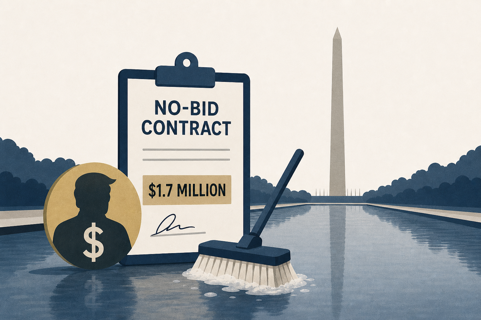Company owned by Trump donor won $1.7 million no-bid Reflecting Pool cleaning contract