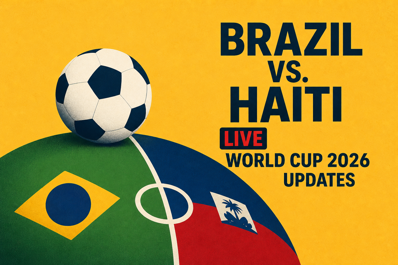 Brazil vs. Haiti LIVE: World Cup 2026 updates as Cunha brace, Vini Jr. have Ancelotti's side in control
