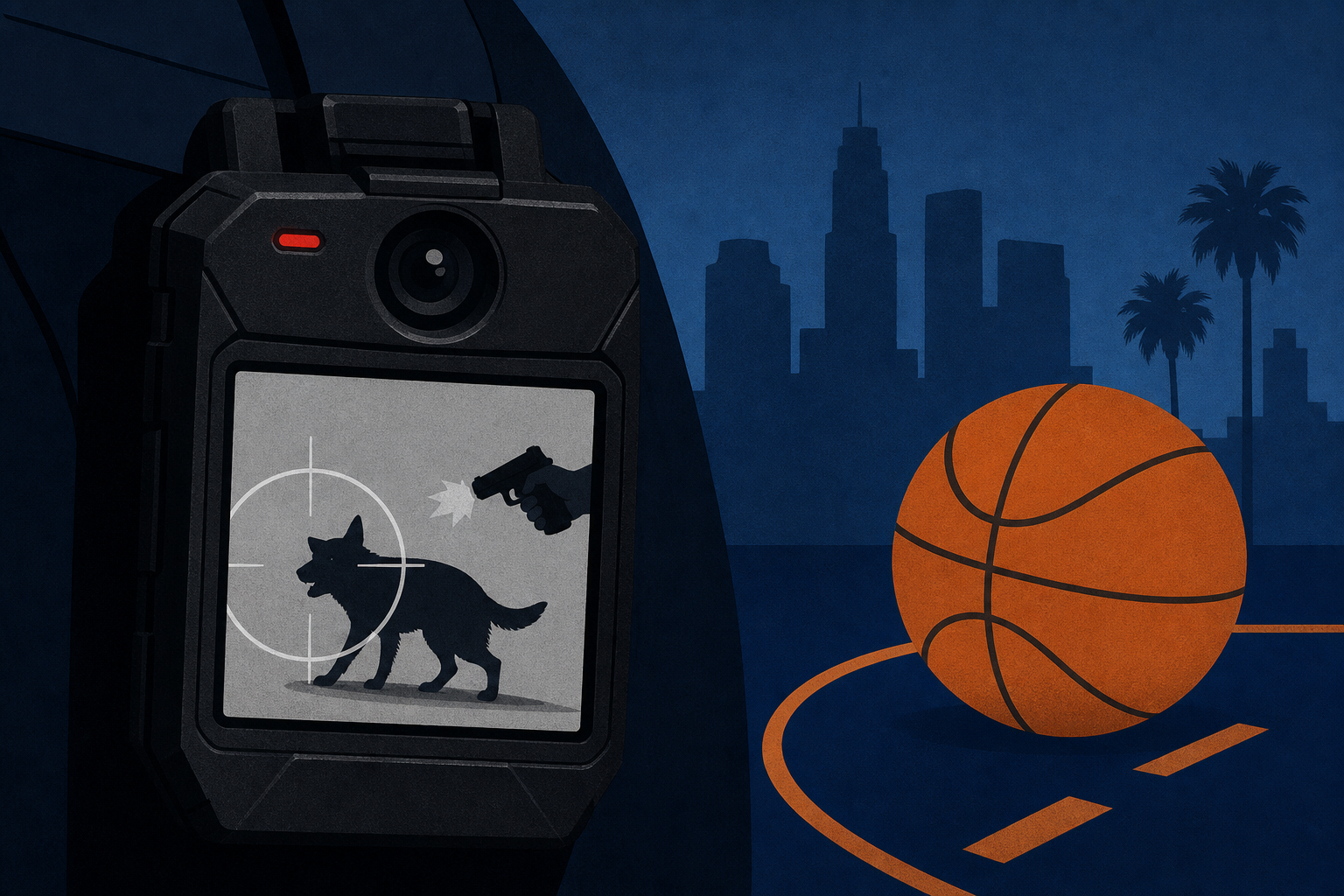 LAPD releases video of officer shooting dog after Knicks win