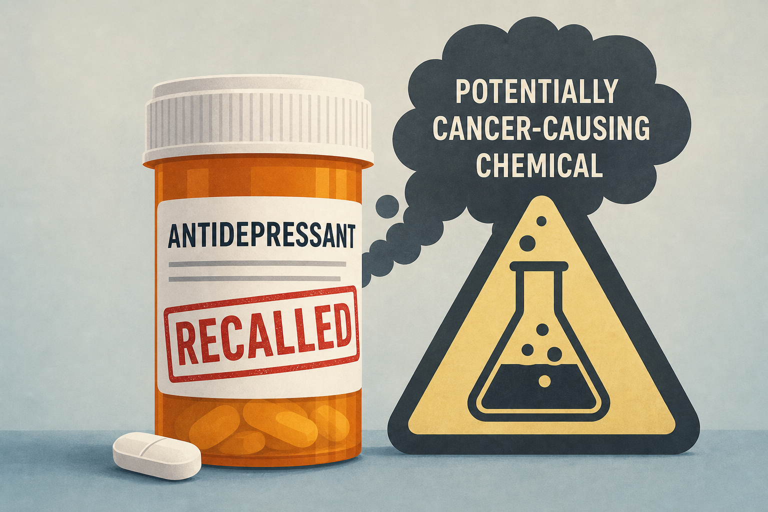 Popular antidepressant recalled for high levels of a potentially cancer-causing chemical