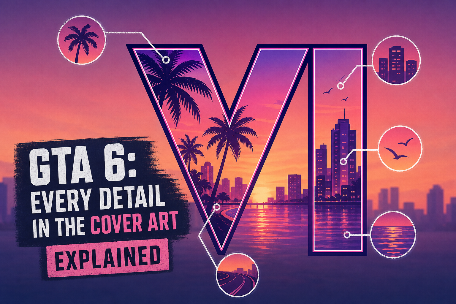GTA 6: Every Detail in the Cover Art Explained