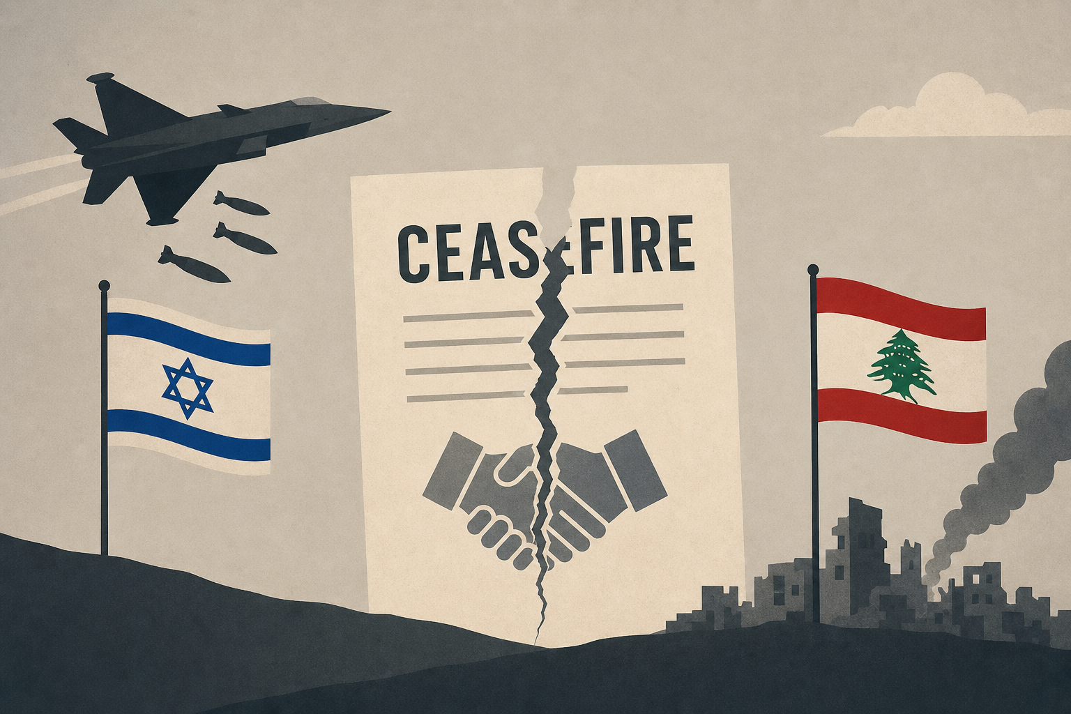 Israel continues attacks on Lebanon despite agreeing to ceasefire