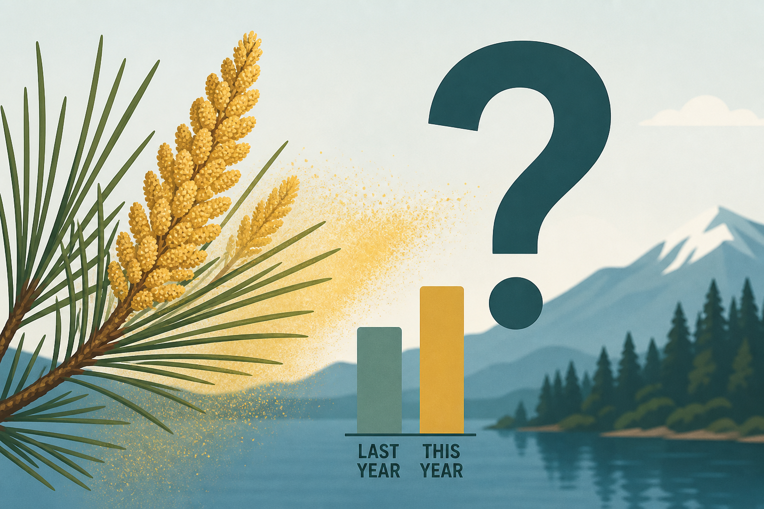 Is pine pollen this year worse than last in Tahoe?