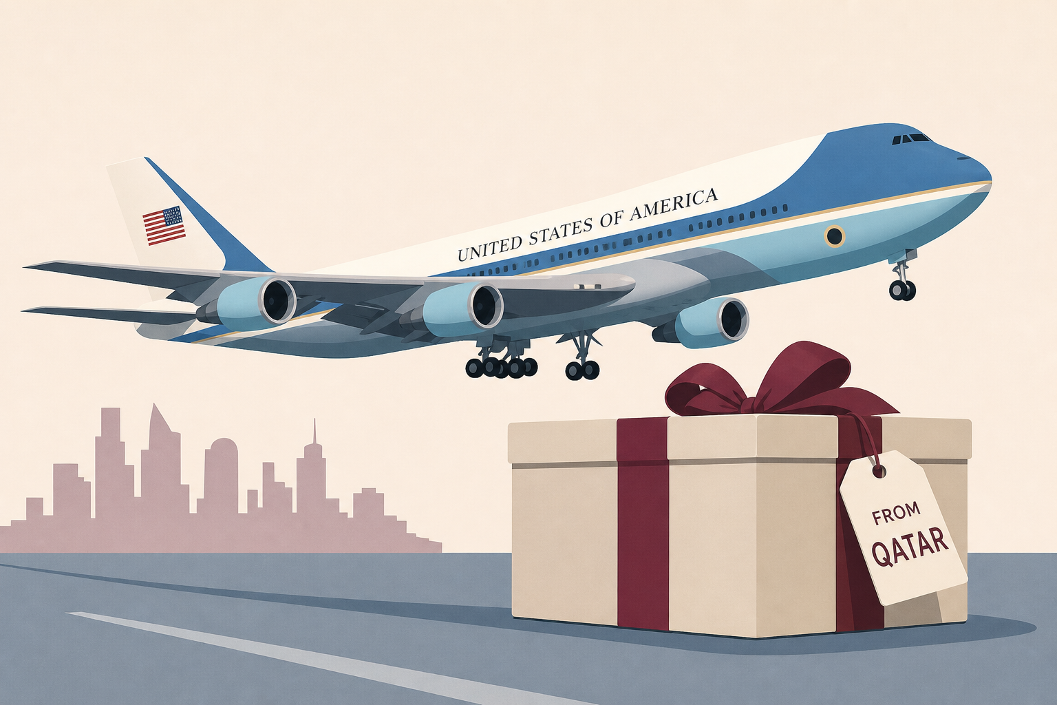 A New Air Force One, via Qatar, Nears Its First Presidential Flight