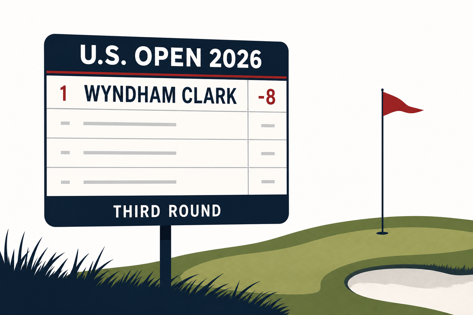 2026 U.S. Open Saturday live updates, leaderboard: Wyndham Clark in full control entering third round at Shinnecock