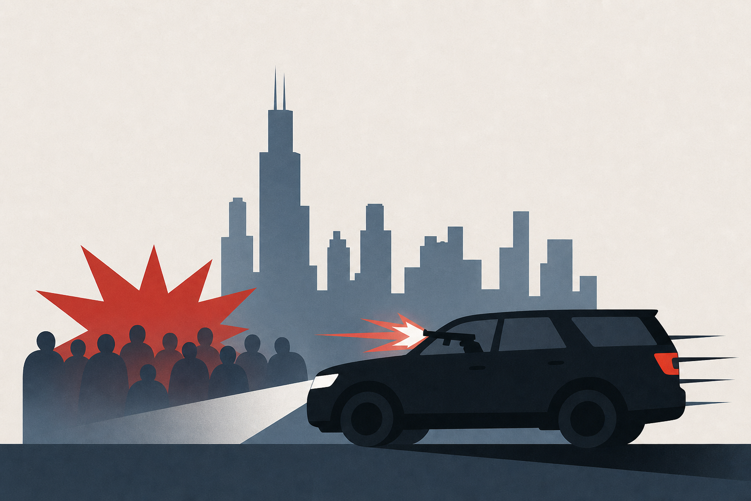 At least 12 shot after SUV pulls up and opens fire on a crowd, Chicago police say