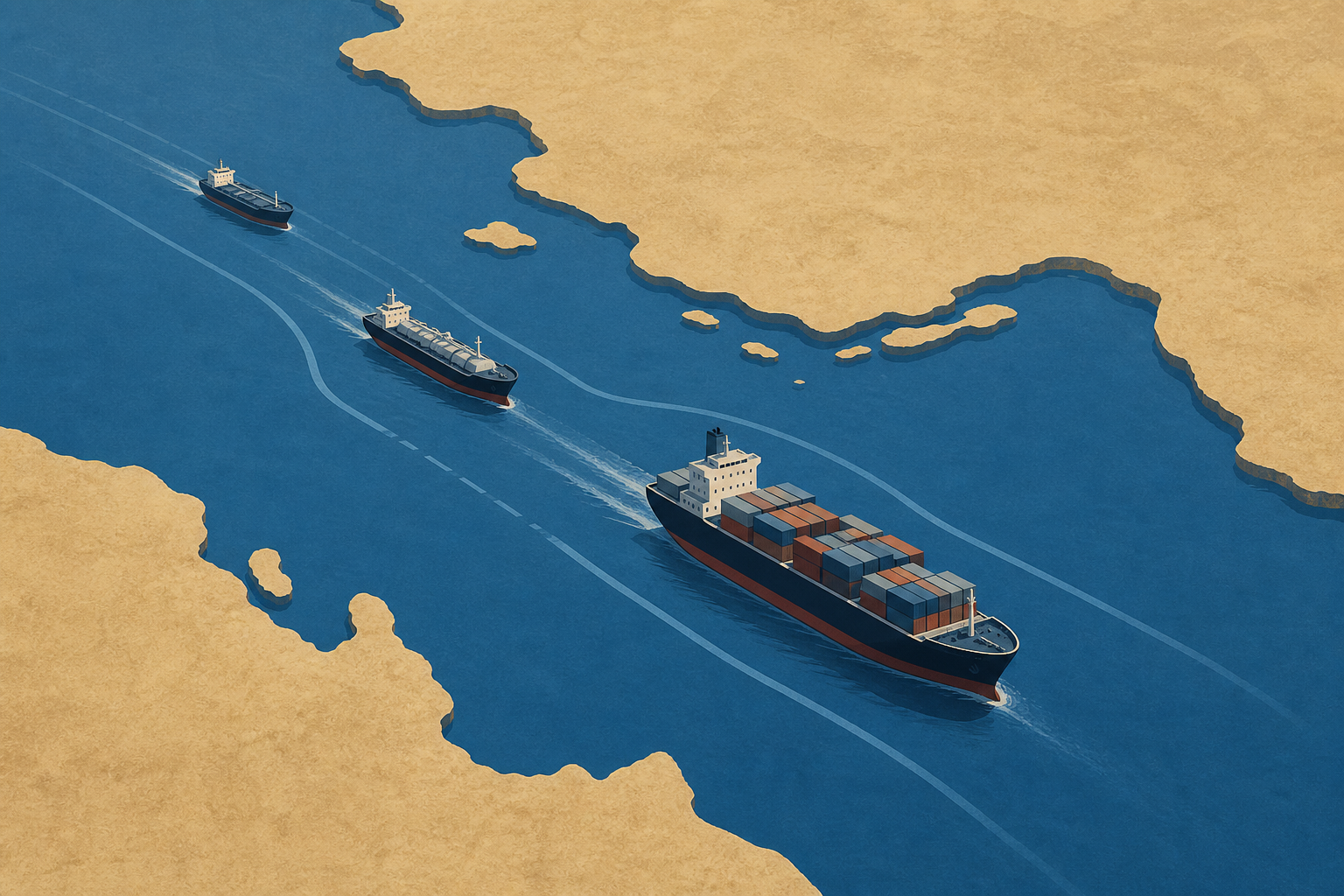 Commercial Vessels Flow Through Open Strait of Hormuz