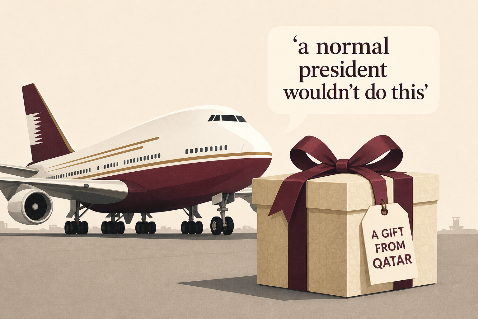 Trump unveils new Air Force One, a gift from Qatar, and admits 'a normal president wouldn’t do this'