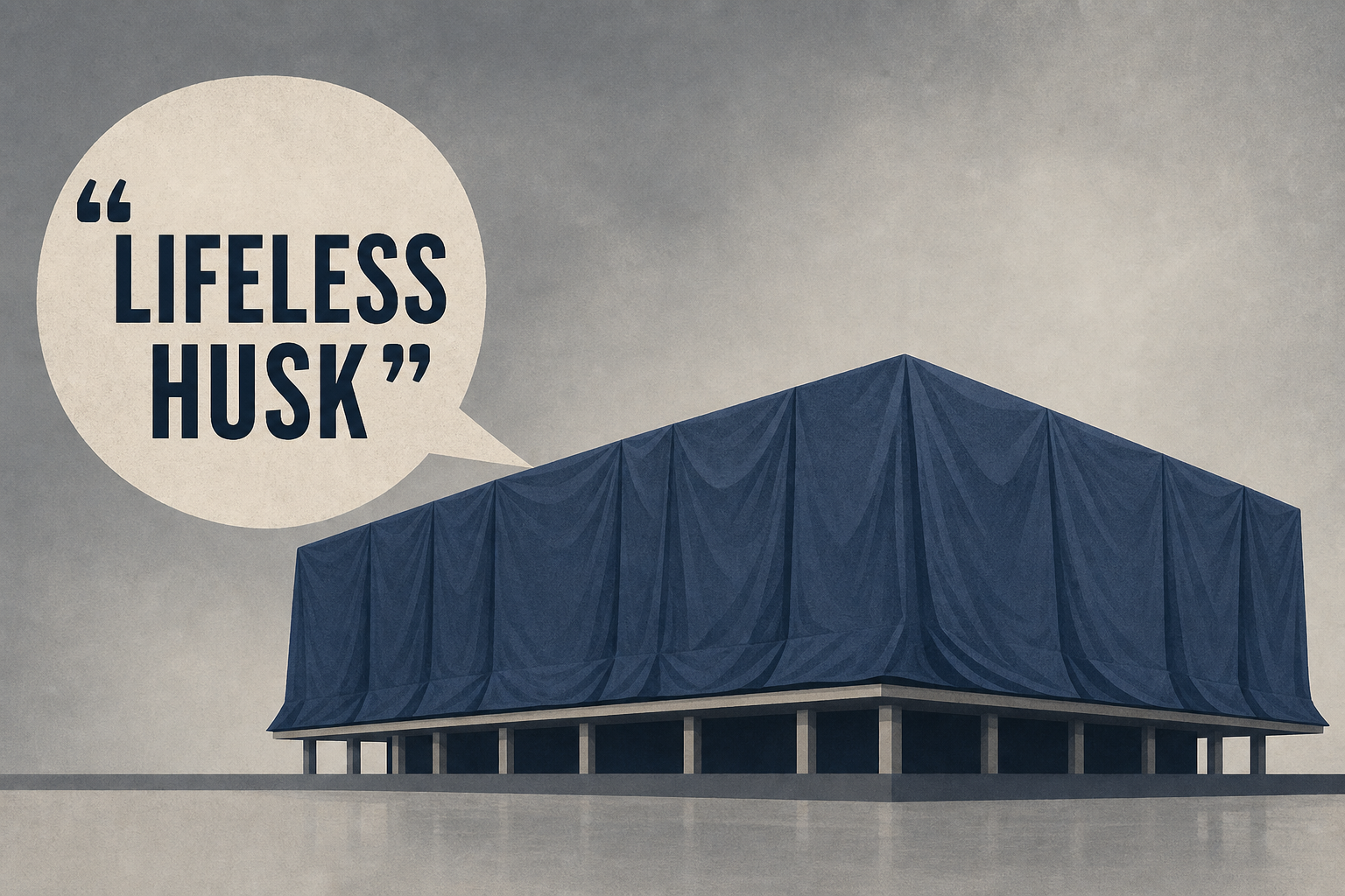 Democrat Slams Tarped Kennedy Center As "Lifeless Husk"