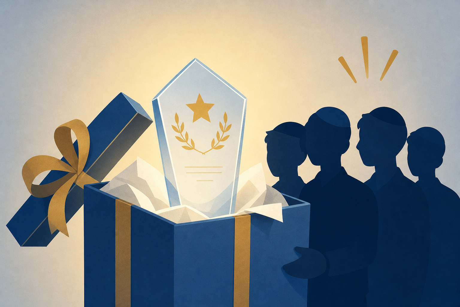 Morristown Bochurim Surprise Menahel at Award Ceremony