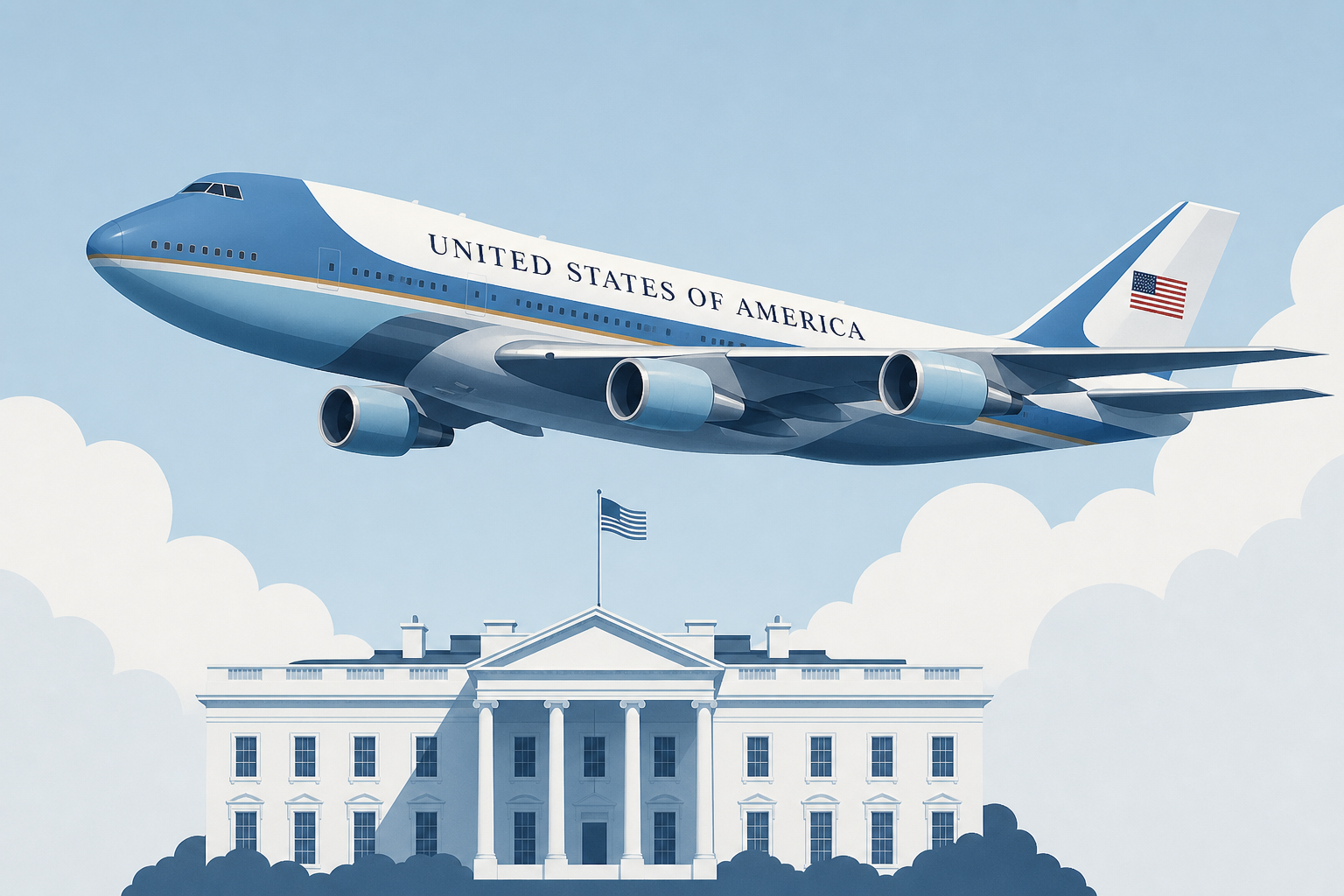 ‘A flying White House’: President Trump unveils the new Air Force One