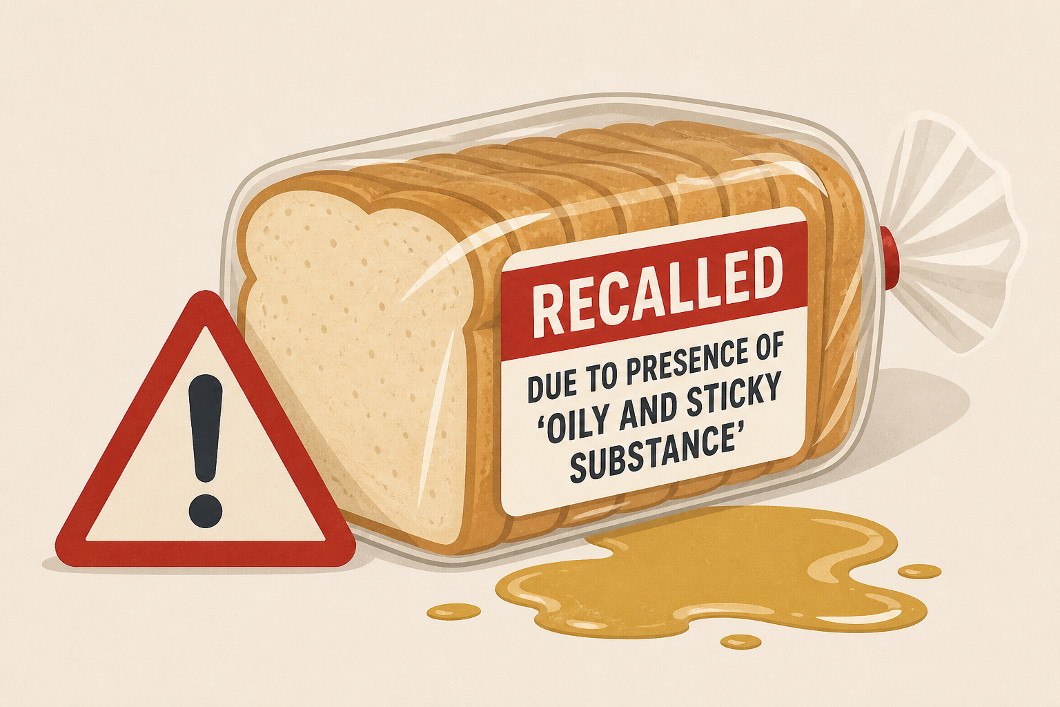 Bread sold by major retailer recalled for presence of 'oily and sticky substance'