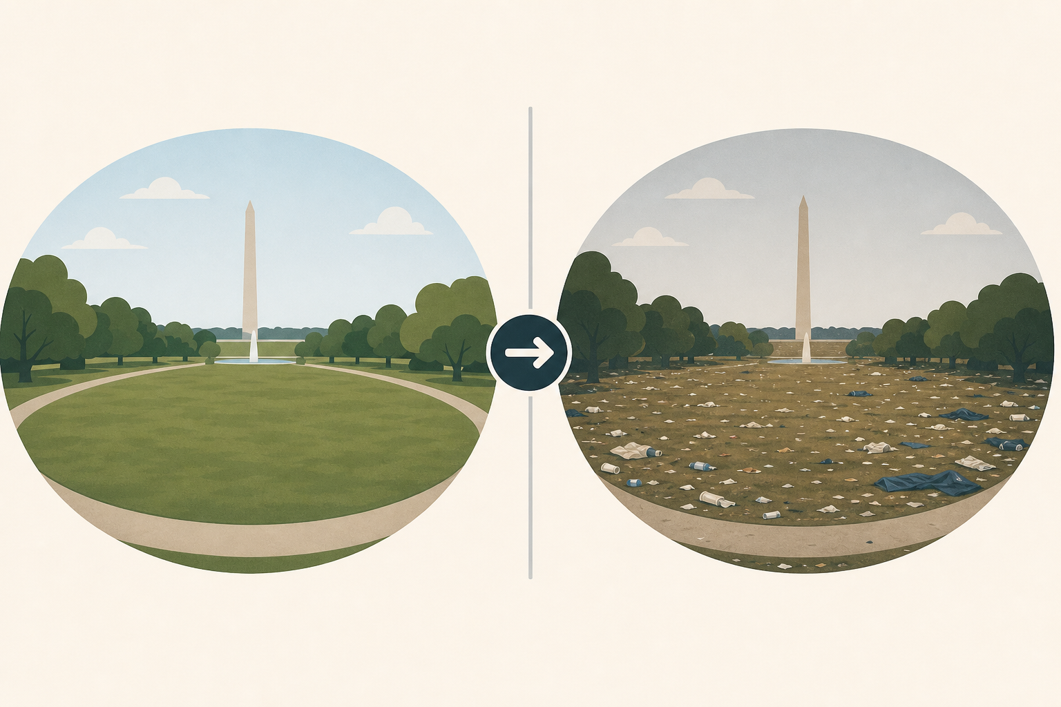 New Photos Show Ellipse Before-And-After Trump UFC Fight