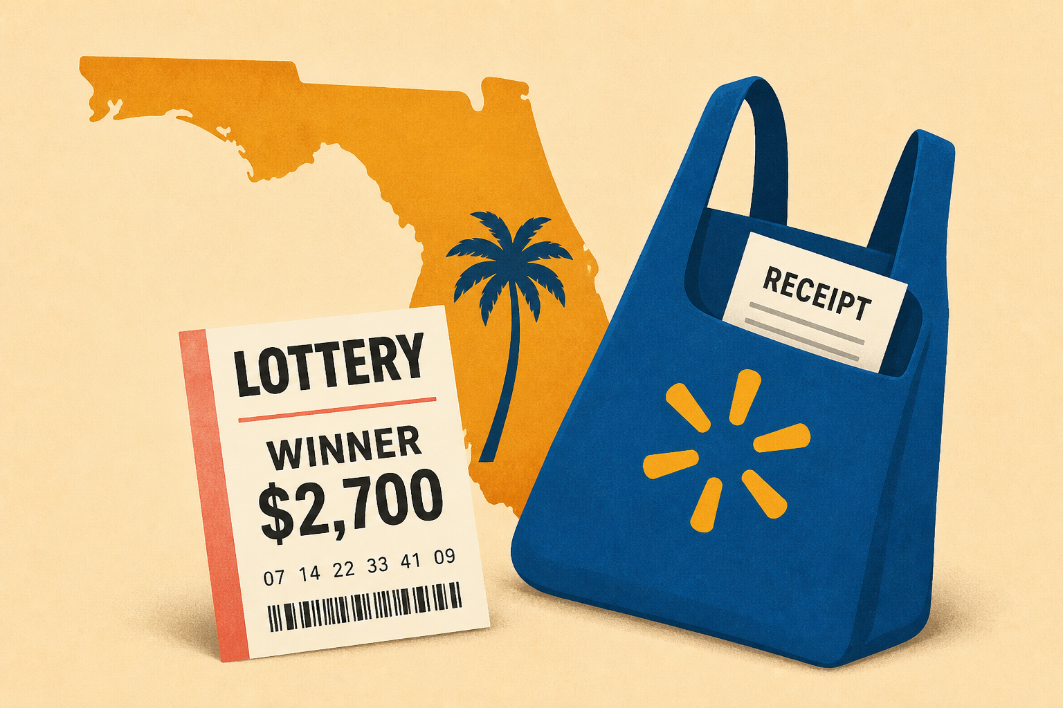 A Man Won $2,700 in the Florida Lottery. Deputies Say the Walmart Cashier Hid the Receipt