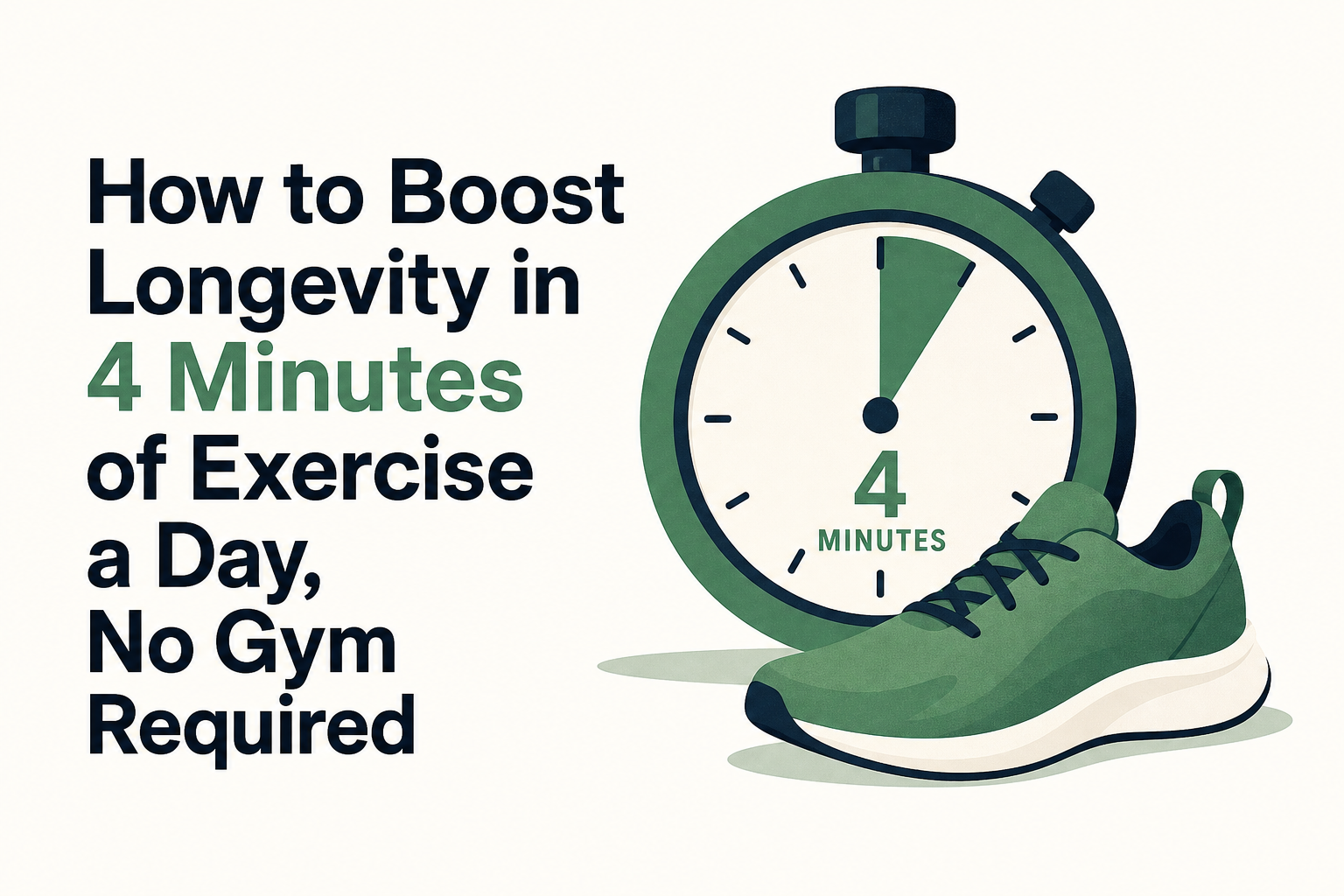 How to Boost Longevity in 4 Minutes of Exercise a Day, No Gym Required