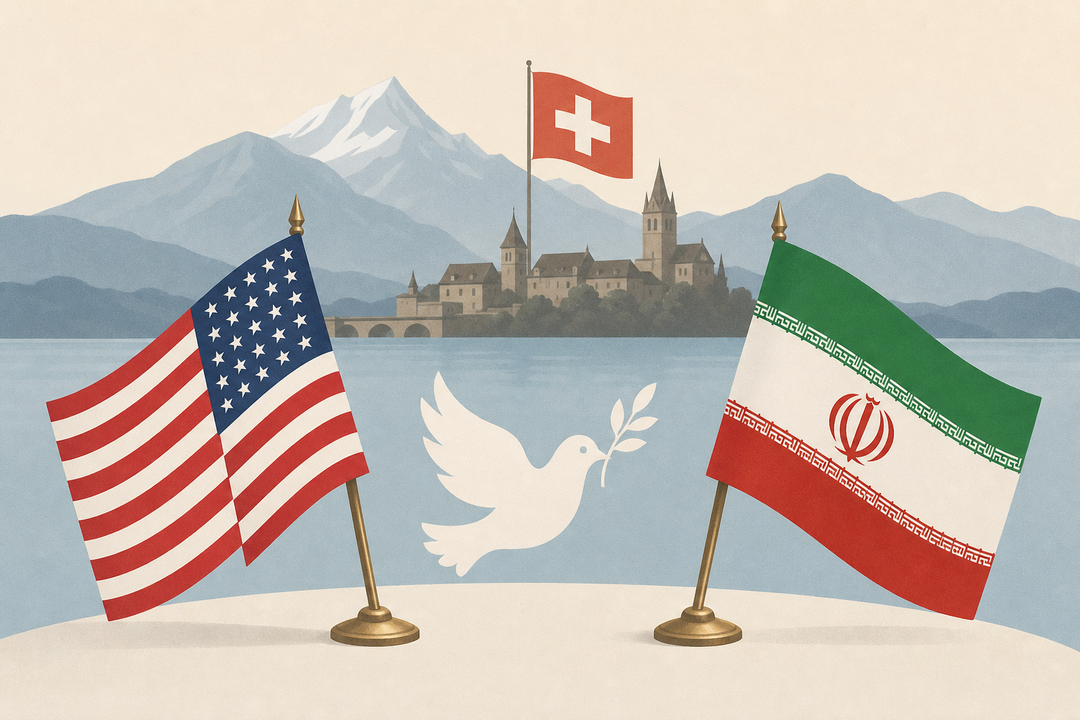 U.S. and Iranians meet in Switzerland for peace talks