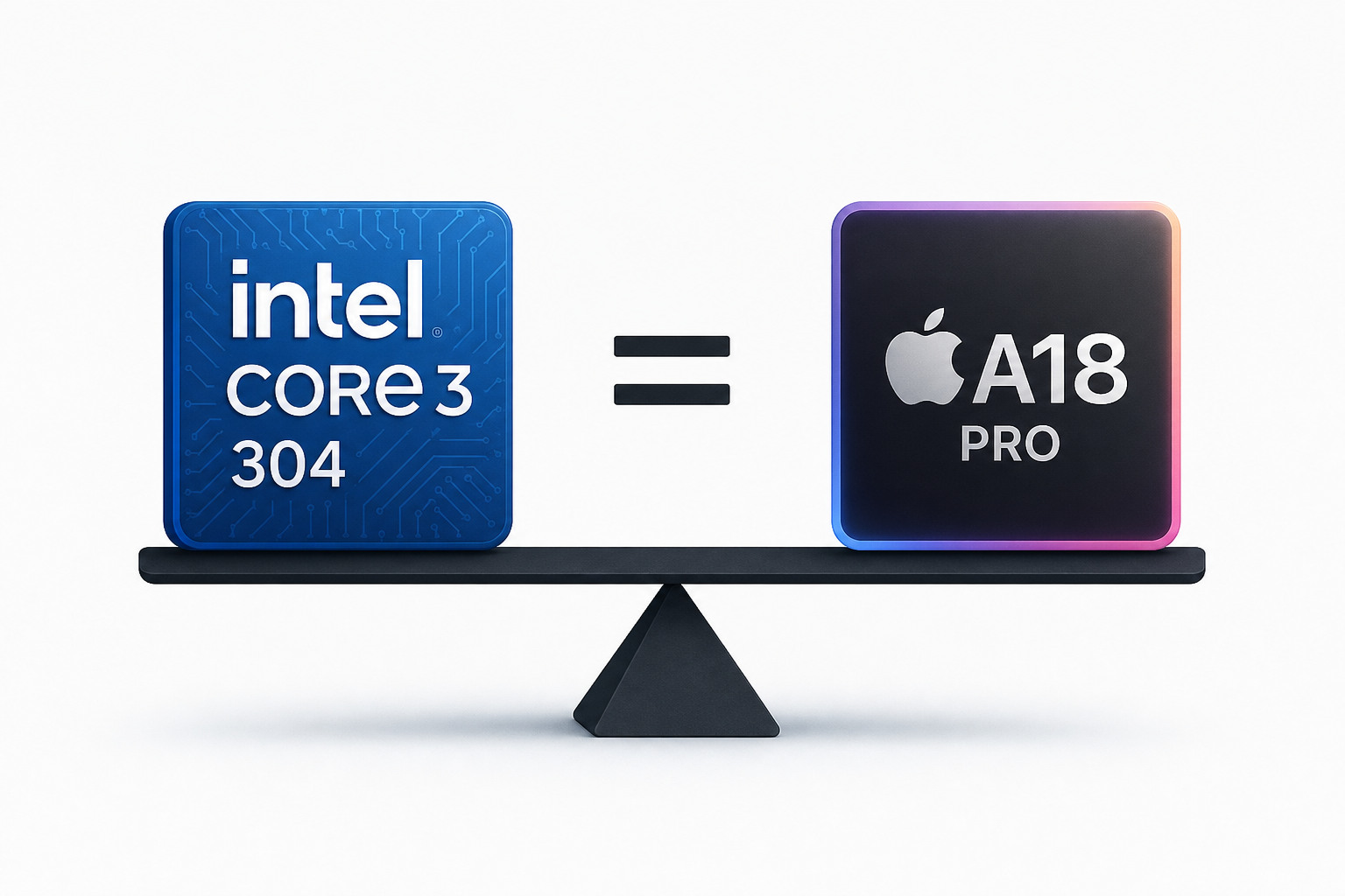 Intel Core 3 304 gets close to MacBook Neo's Apple A18 Pro in PassMark
