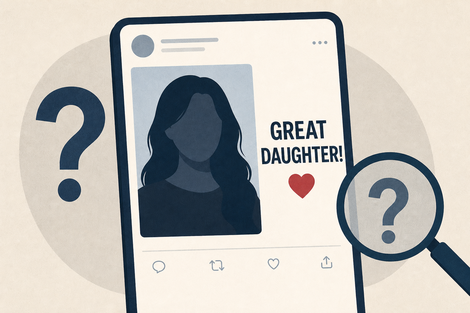 Trump baffles internet with picture of woman and message of ‘great daughter’ - but nobody is sure who she is