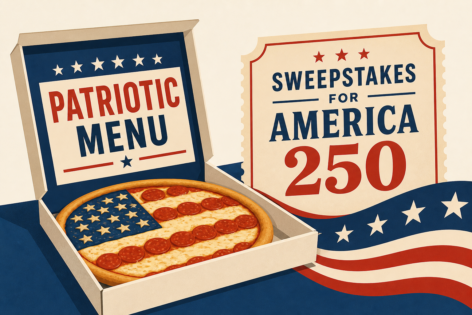 Happy Joe's Pizza launches patriotic menu, sweepstakes for America 250