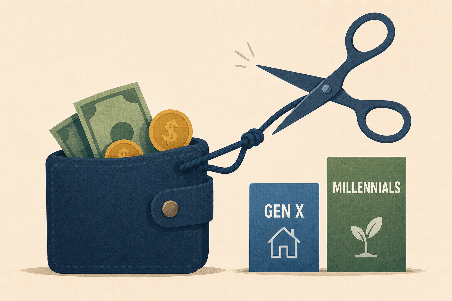 Purse Strings Aren't Quite Snipped for Gen X, Millennials