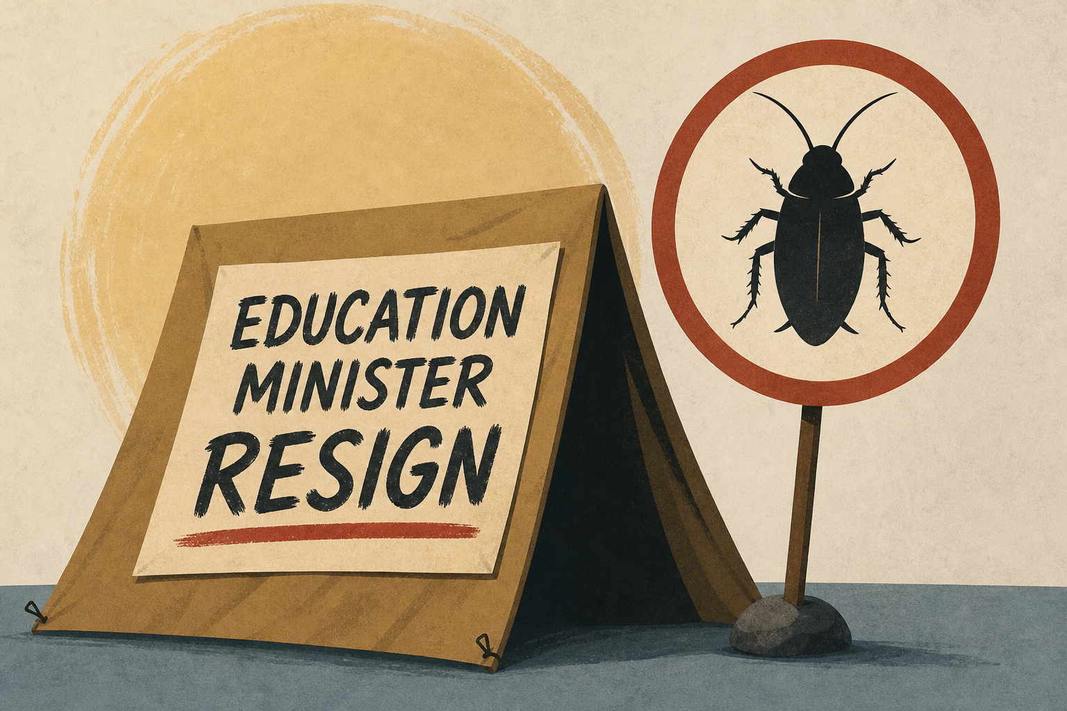 India’s ‘Cockroach’ movement camps out until education minister resigns