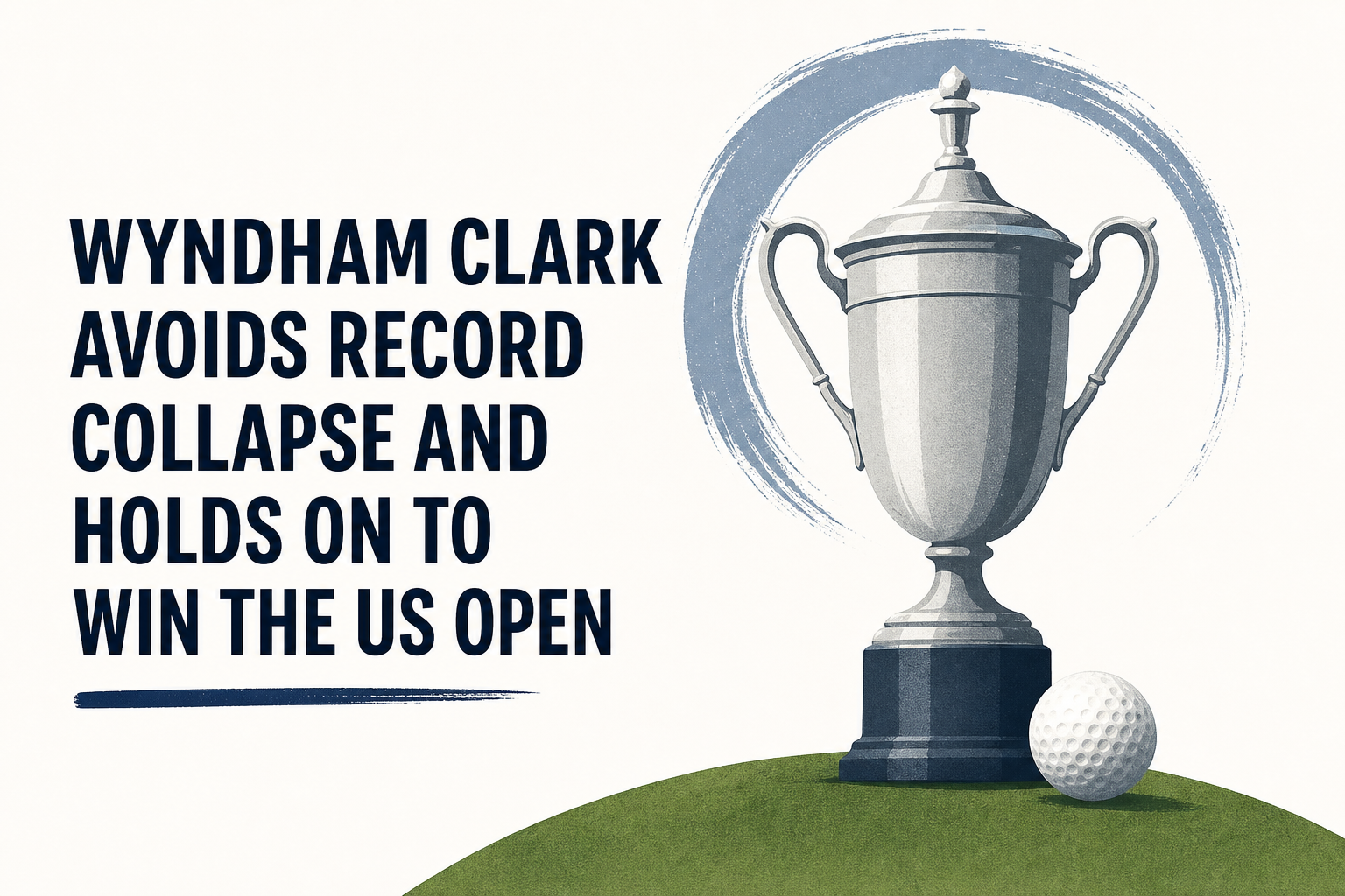 Wyndham Clark avoids record collapse and holds on to win the US Open