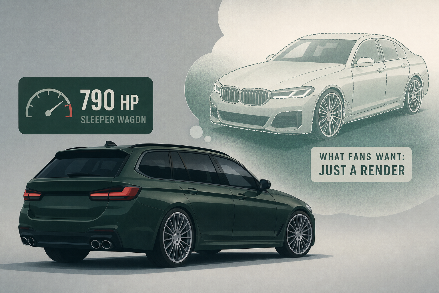 Alpina’s Founders Built A 790-HP Sleeper Wagon, But The Sedan Fans Want Is Just A Render