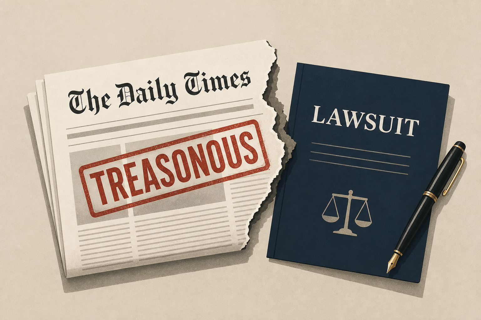 Trump Calls New York Times Story ‘Treasonous,’ Vows to Add to Lawsuit