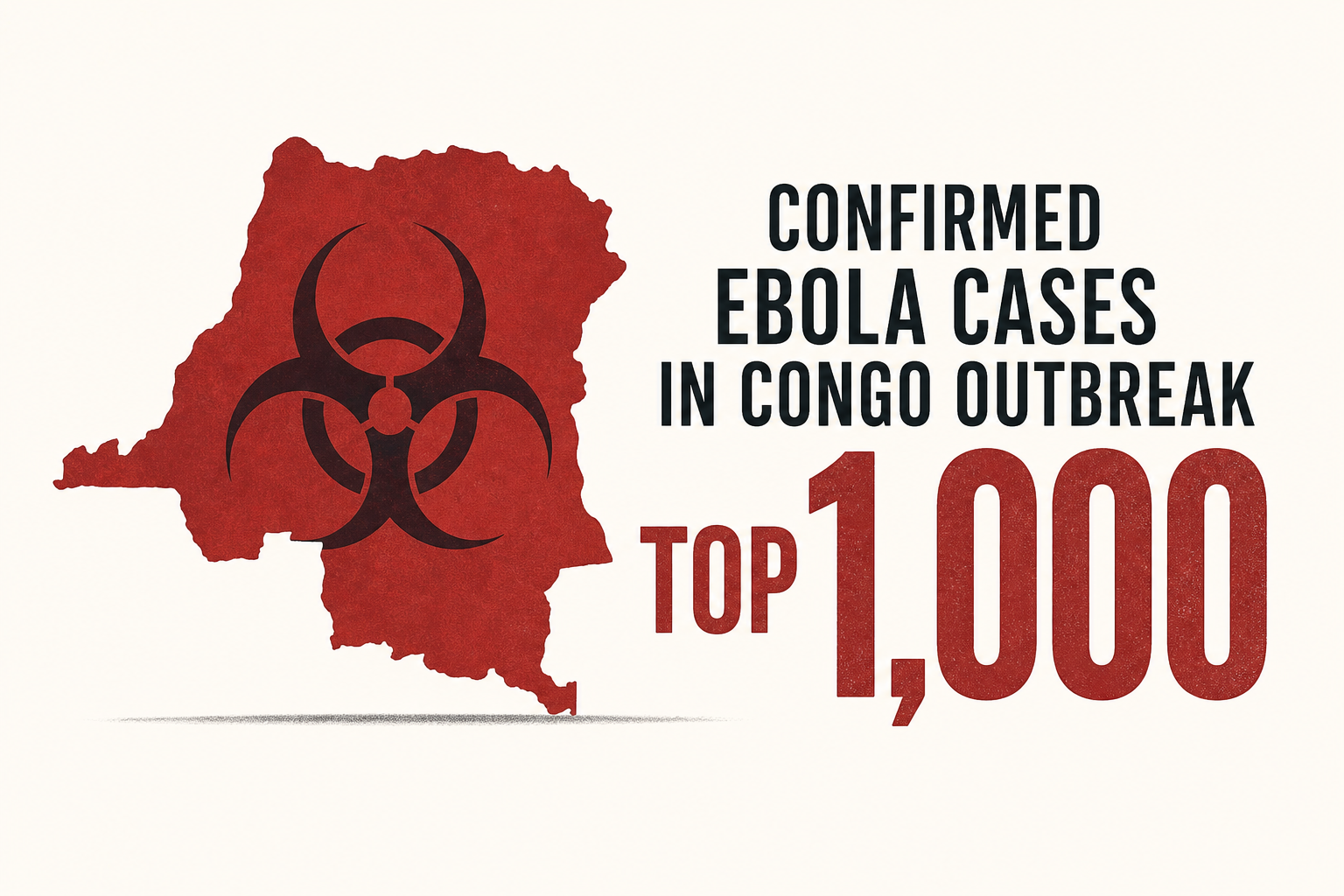 Confirmed Ebola cases in Congo outbreak top 1,000