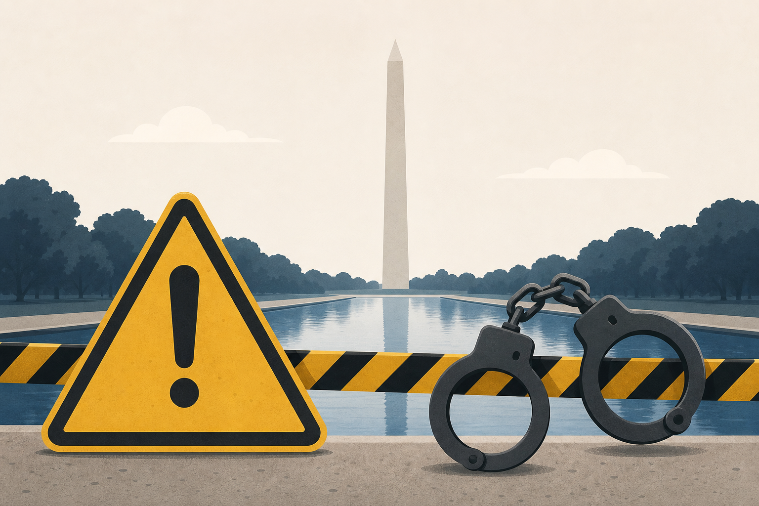 At least five people arrested in alleged tampering of Reflecting Pool, official says