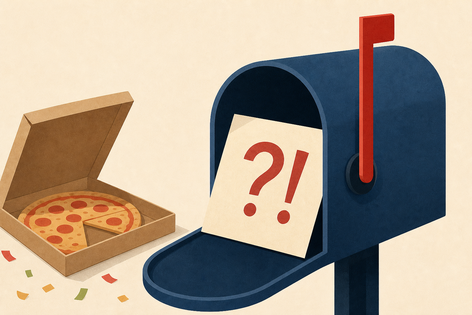 Woman Opens Mailbox After Pizza Party, Can’t Believe What Note Says