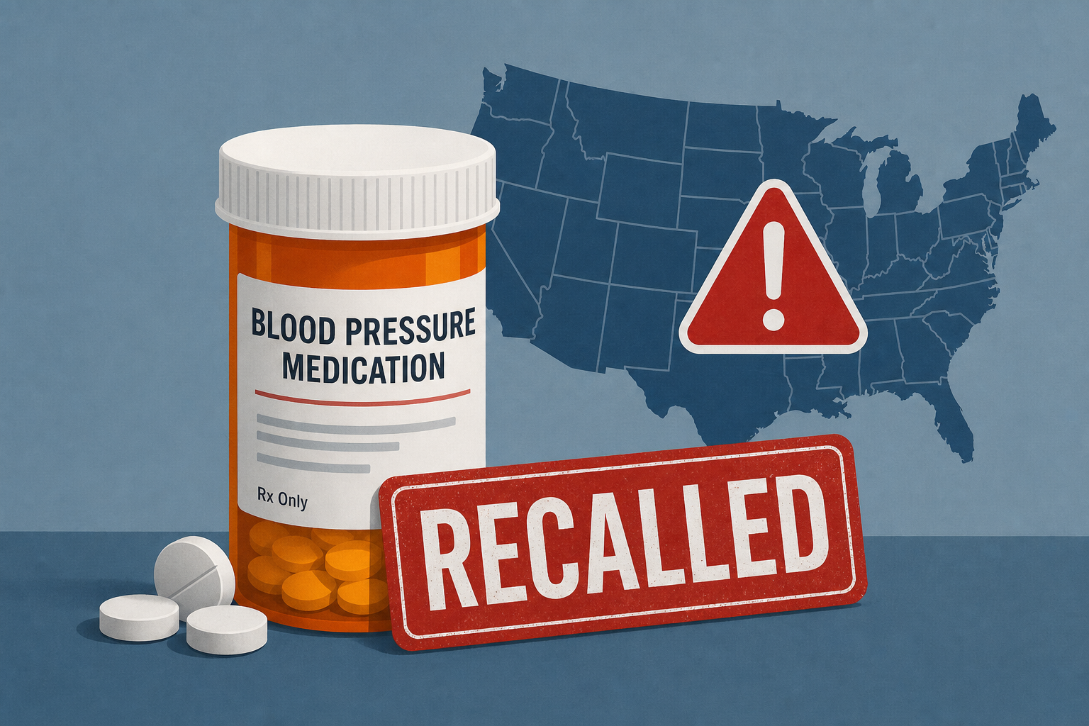 Blood pressure medication recalled nationwide over manufacturing issue
