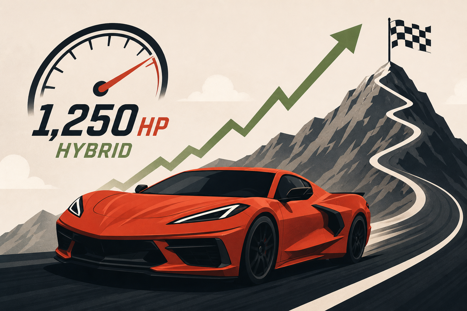1,250 hp hybrid Corvette shatters the Pikes Peak production record