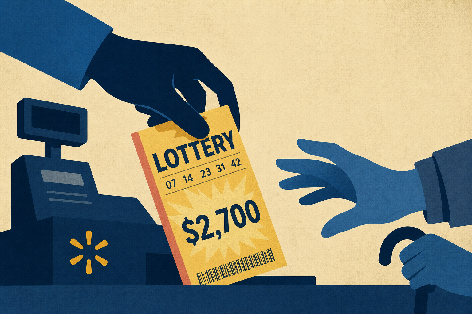Florida Walmart cashier swiped $2,700 winning lottery ticket from elderly customer: cops