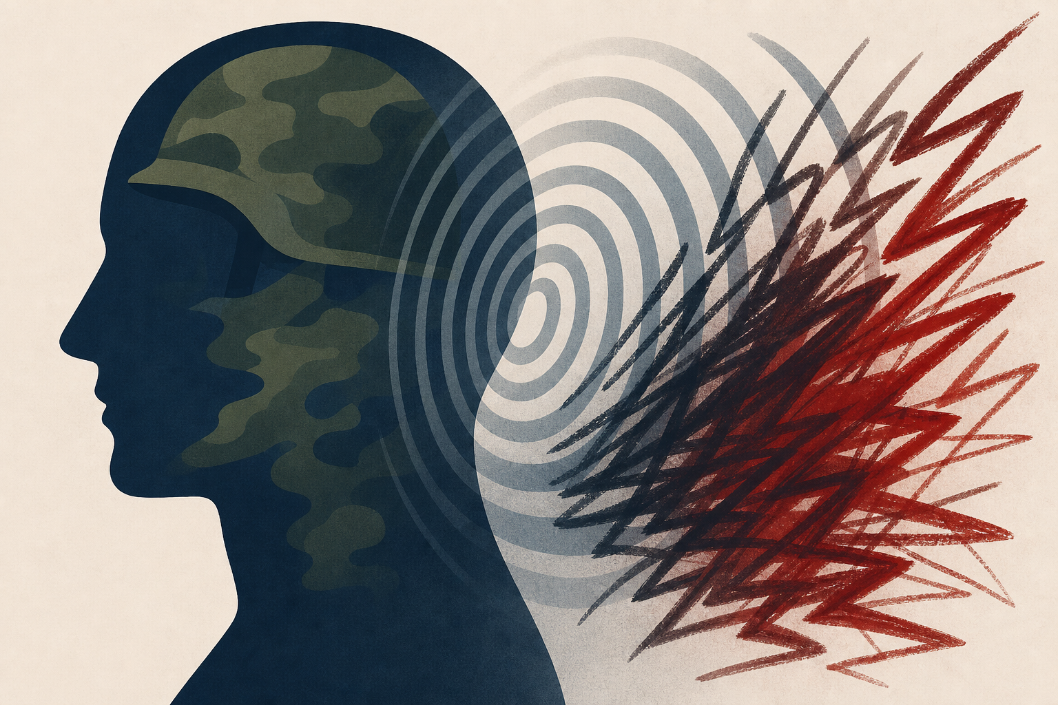 Shockwaves from routine military duties associated with long-term anger and violence