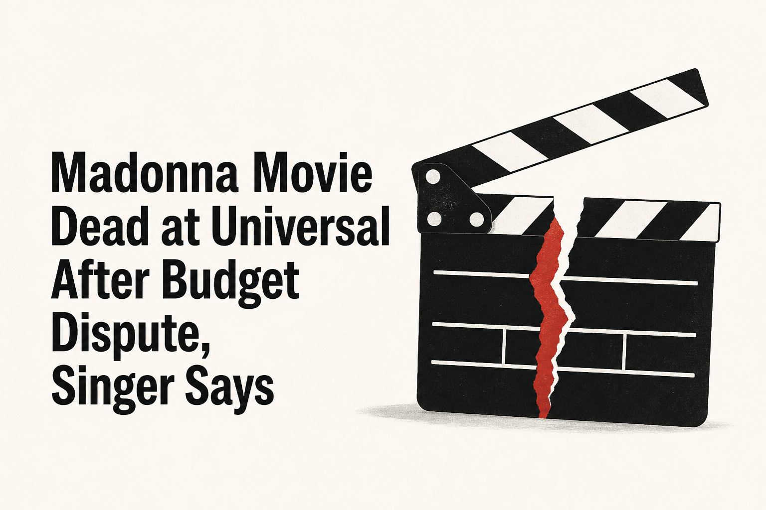 Madonna Movie Dead at Universal After Budget Dispute, Singer Says