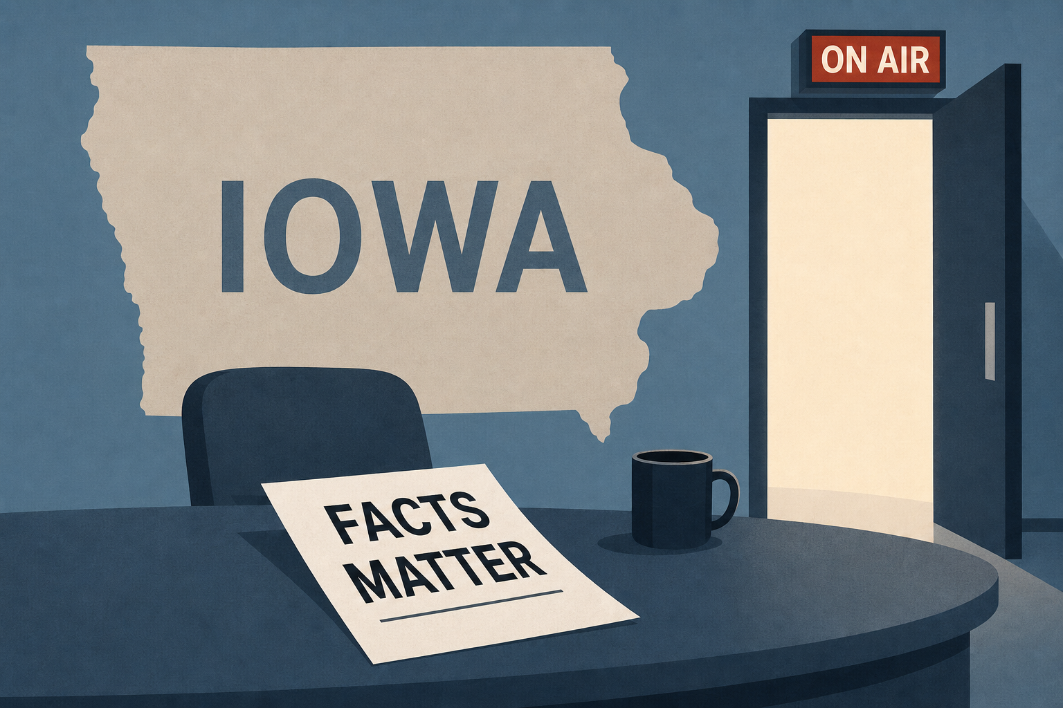 Iowa TV anchor quits on-air, saying ‘facts matter’