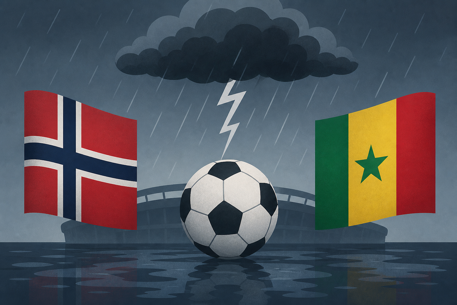 Storms threaten World Cup matchup between Norway and Senegal in New Jersey