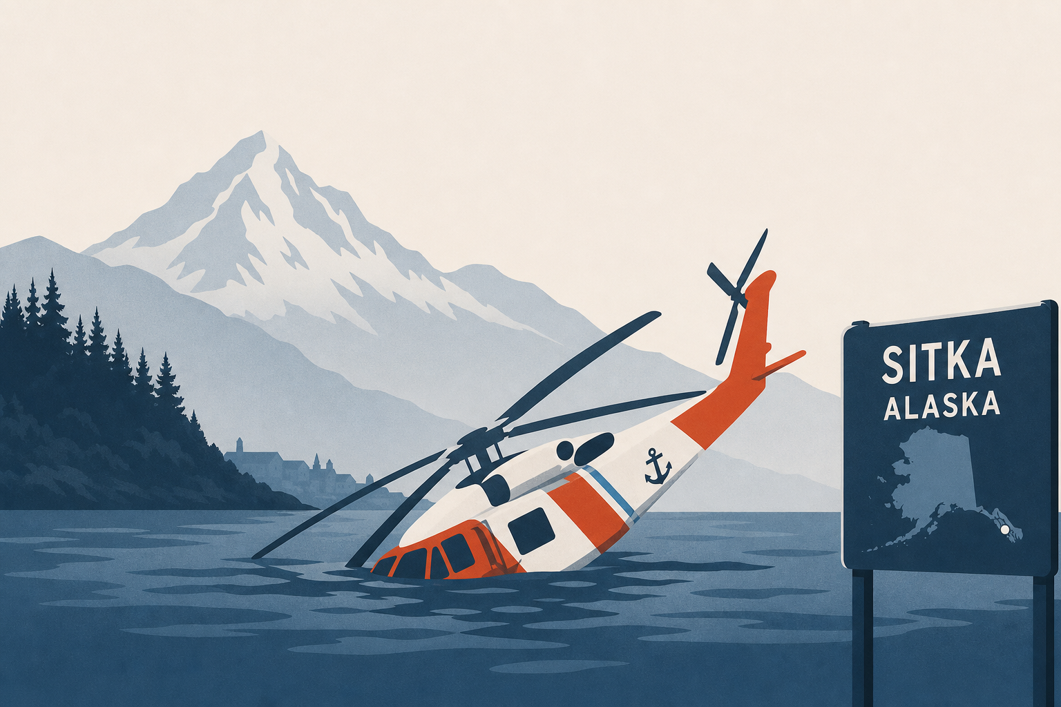 Coast Guard helicopter crashes in Sitka, Alaska