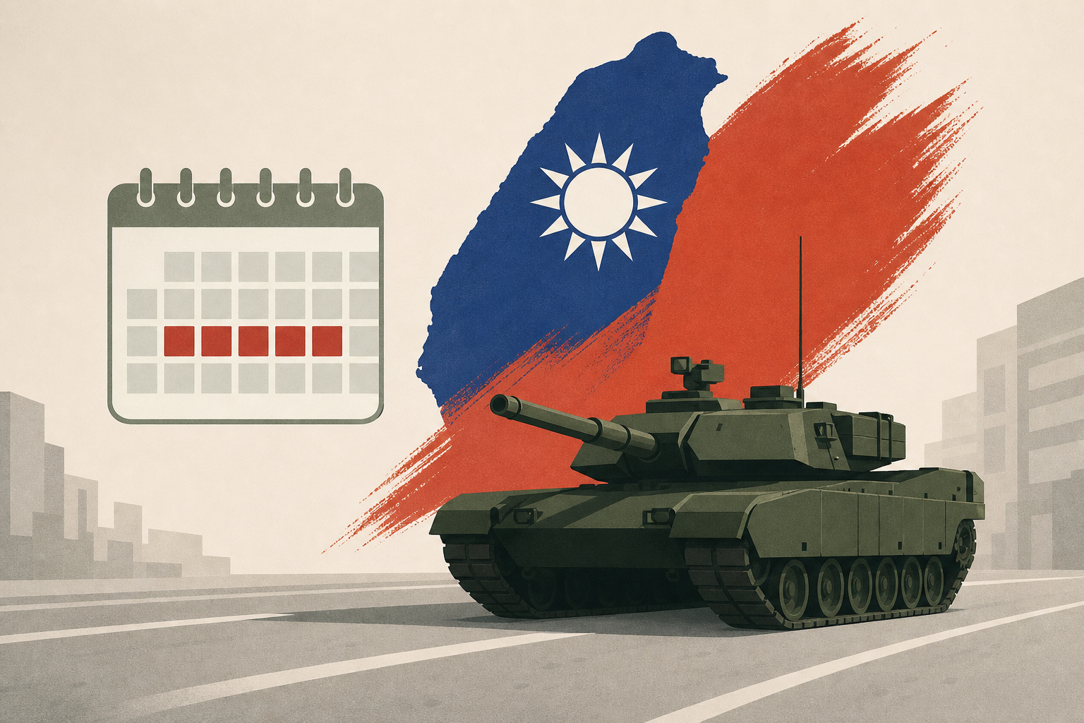 Taiwan begins 5-day military drill with tanks patrolling streets